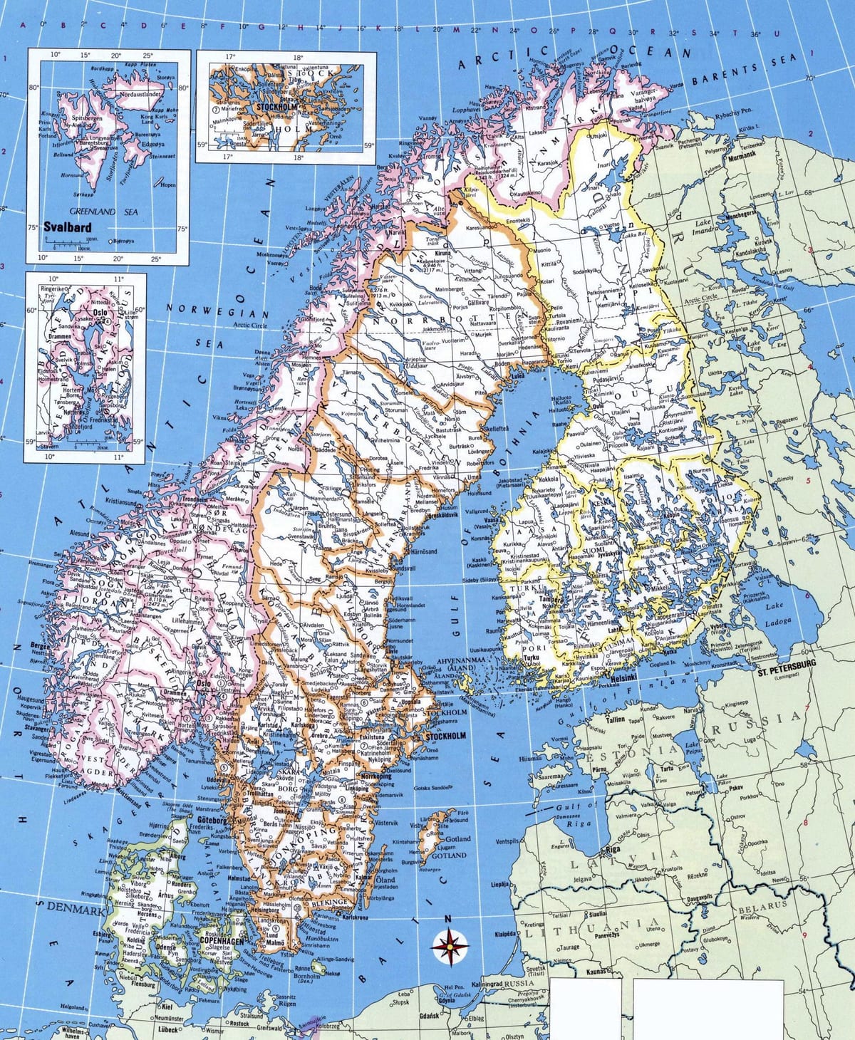 Ma de Noruega estrada