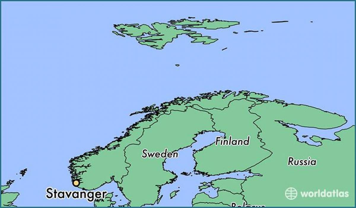 mapa stavanger Noruega