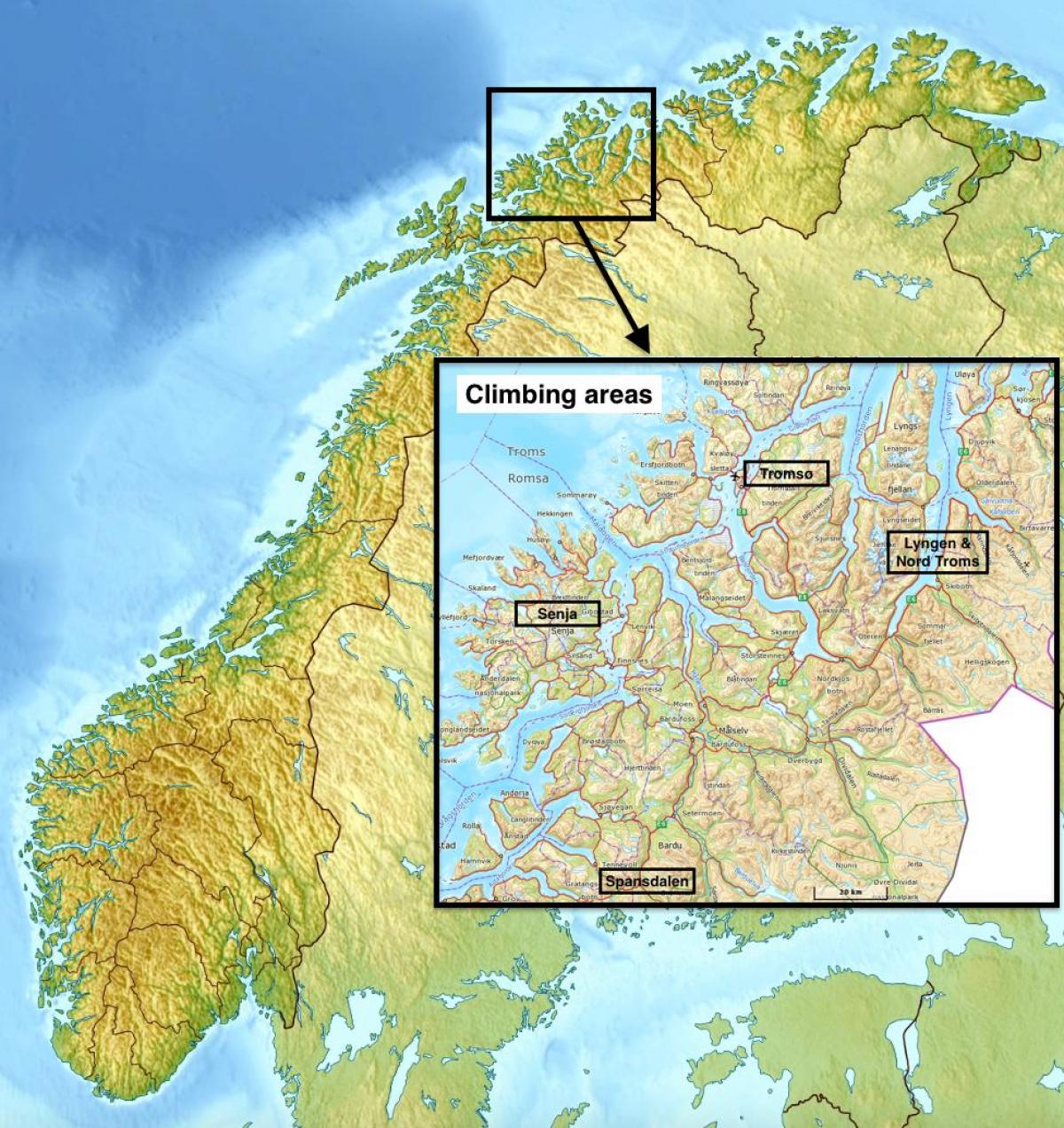 tromsø Noruega mapa