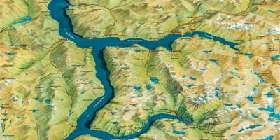 Mapa geiranger Noruega