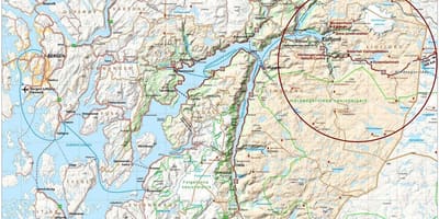 Hardangerfjord Noruega mapa