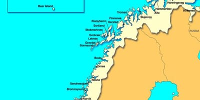 Mapa de kristiansand Noruega