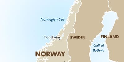 Mapa de lillehammer Noruega