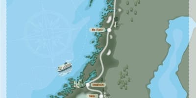 Camping Noruega mapa