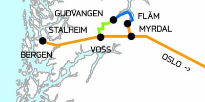Mapa de Noruega en poucas palabras