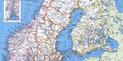 Ma de Noruega estrada