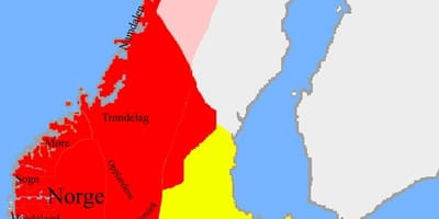 Mapa de Noruega fronteiras