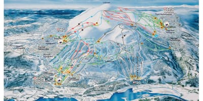 Esquí Noruega mapa