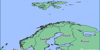 Mapa stavanger Noruega